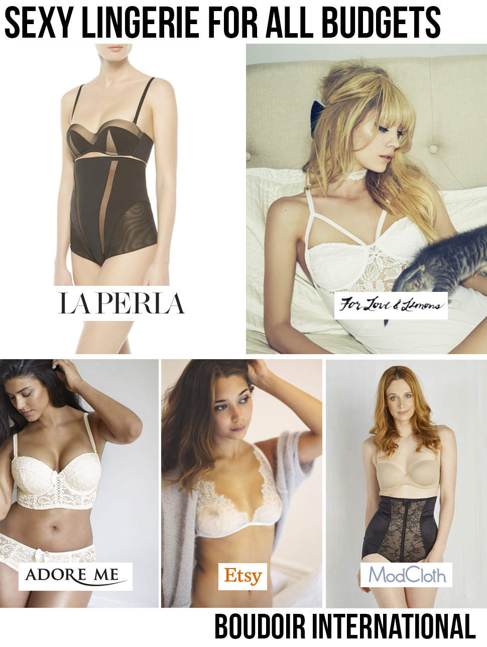 sexy lingerie for all budgets