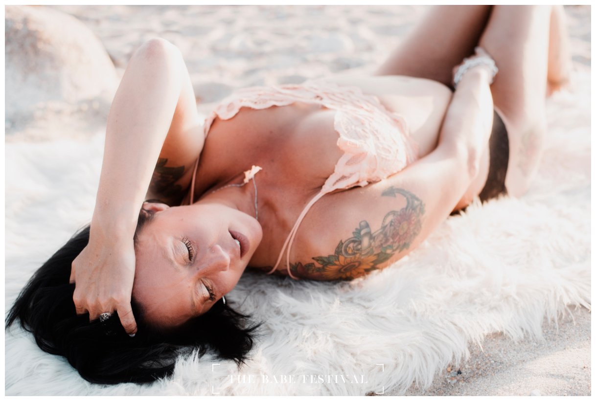 Amy Panucci of The Babe Festival in Hartford Connecticut Boudoir and Photography shares a fun Beach Boudoir Birthday Celebration photo shoot!